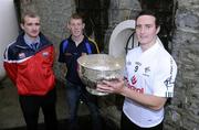 13 May 2010; Robert Kelly, Kildare, with Paddy Keenan, Louth and Sheamus Hannon, Longford, at the launch of the 2010 Leinster GAA Senior Football Championships. Aras Laighean, Portlaoise, Co. Laois. Picture credit: Matt Browne / SPORTSFILE