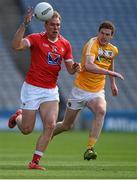 23 April 2016; Conor Grimes, Louth, in action against Martin Johnson, Antrim. Allianz Football League, Division 4, Final, Louth v Antrim. Croke Park, Dublin. Picture credit: Ray McManus / SPORTSFILE