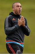 25 April 2016; Munster's Simon Zebo during squad training. University of Limerick, Limerick. Picture credit: Seb Daly / SPORTSFILE