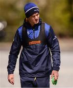 25 April 2016; Leinster's Jonathan Sexton arrives for squad training. Leinster Rugby Squad Training. Rosemount, UCD, Belfield, Dublin. Picture credit: Piaras Ó Mídheach / SPORTSFILE