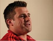 25 April 2016; Munster's CJ Stander during a press conference. Castletroy Park Hotel, Limerick. Picture credit: Seb Daly / SPORTSFILE