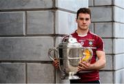 25 April 2016; Westmeath captain Aonghus Clarke with the Bob O'Keeffe Cup at the Leinster Senior Hurling Championship, Round Robin Group launch. Heritage Hotel, Portlaoise, Co. Laois. Picture credit: Piaras Ó Mídheach / SPORTSFILE