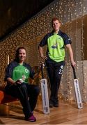 26 April 2016; Cricket Ireland have launched an ambitious five-year plan to become a mainstream sport, with the goal of taking the game to new audiences and beginning to rival the popularity of football, rugby and GAA by 2020. The KPC Group were unveiled at the event as main team sponsor for the next three years as well as headline sponsor of the forthcoming home series against Sri Lanka and Pakistan, and the prestigious Cricket Ireland Awards. In further good news at the event, Irish sports company O'Neills are putting their shirts on further success for the Ireland cricket team by extending their sponsorship deal for a further four years to the end of the decade. Cricket Ireland and O’Neills also revealed plans for an exciting new joint venture between both parties to launch a new online store where people can buy replica kit, leisure wear and cricket equipment and accessories. For more information please see www.cricketireland.ie. Pictured at the launch of the Cricket Ireland Strategic Plan were Ireland Internationas Laura Delany and Kevin O'Brien. Lighthouse Cinema, Smithfield, Dublin 7.  Picture credit: David Maher / SPORTSFILE