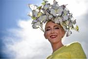 26 April 2016; Elaine Kelleher, from Kilgarvan, Co. Kerry, enjoying the day's racing. Punchestown, Co. Kildare. Photo by Sportsfile