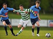 14 May 2010; Gary Twigg, Shamrock Rovers, in action against Paul Corry, right, and Andy Boyle, UCD. Airtricity League, Premier Division, UCD v Shamrock Rovers, UCD Bowl, Belfield, Dublin. Picture credit: David Maher / SPORTSFILE