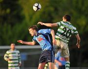 14 May 2010; Paul Corry, UCD, in action against Billy Dennehy, Shamrock Rovers. Airtricity League, Premier Division, UCD v Shamrock Rovers, UCD Bowl, Belfield, Dublin. Picture credit: David Maher / SPORTSFILE