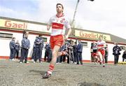 16 May 2010; Derry Captain Gerard O'Kane, leads his team out of the dressing rooms. Ulster GAA Football Senior Championship - Preliminary Round, Derry v Armagh, Celtic Park, Derry. Picture credit: Oliver McVeigh / SPORTSFILE