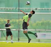 16 May 2010; Republic of Ireland's Greg Cunningham in action during squad training ahead of their forthcoming training camp and international friendlies against Paraguay and Algeria. Gannon Park, Malahide, Dublin. Picture credit: David Maher / SPORTSFILE