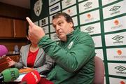 16 May 2010; Republic of Ireland assistant manager Marco Tardelli, during a media briefing after squad training ahead of their forthcoming training camp and international friendlies against Paraguay and Algeria. Gannon Park, Malahide, Dublin. Picture credit: David Maher / SPORTSFILE