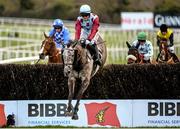 27 April 2016; Irish Cavalier, centre, with Jonathan Moore up, on their way to winning the Guinness Handicap Steeplechase. Punchestown, Co. Kildare. Picture credit: Seb Daly / SPORTSFILE