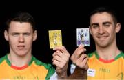 28 April 2016; Cúl Heroes is the official trading card of the GAA/GPA which provides an innovative way of promoting Gaelic Games, the players and the unique skills of our national games. For the first year, the collection will include 486 footballers and hurlers from around the country and a collection book for storing each player. In today's environment, with issues like obesity and mental health effecting our youth, Cúl Heroes, along with the GAA and GPA, saw an opportunity to communicate directly with our young members using the cards to portray positive messages around diet and emotional well-being. Also launched today was Cúl Heroes magazine, an action packed monthly read. Pictured at the launch is brand ambassador and Kilkenny hurler TJ Reid, with from left, 28 April 2016; Cúl Heroes is the official trading card of the GAA/GPA which provides an innovative way of promoting Gaelic Games, the players and the unique skills of our national games. For the first year, the collection will include 486 footballers and hurlers from around the country and a collection book for storing each player. In today's environment, with issues like obesity and mental health effecting our youth, Cúl Heroes, along with the GAA and GPA, saw an opportunity to communicate directly with our young members using the cards to portray positive messages around diet and emotional well-being. Also launched today was Cúl Heroes magazine, an action packed monthly read. Pictured at the launch are brand ambassadors TJ Reid, left, and James McCarthy. Croke Park, Dublin. Picture credit: Sam Barnes / SPORTSFILE