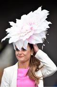 28 April 2016; Tasha O'Connor, from Limerick, at the day's races. Punchestown, Co. Kildare. Picture credit: Matt Browne / SPORTSFILE