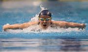 28 April 2016; Emma Reid, Ard CS, competing in the Womens 200m Butterfly A- Final. Irish Open Long Course Swimming Championships, National Aquatic Centre, National Sports Campus, Abbotstown, Dublin. Picture credit: Sam Barnes / SPORTSFILE