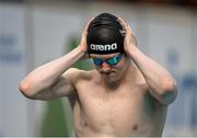 29 April 2016; Gerry Quinn, Longford SC, ahead of the Men's 100m Freestyle Heat 4. Irish Open Long Course Swimming Championships, National Aquatic Centre, National Sports Campus, Abbotstown, Dublin. Picture credit: Sam Barnes / SPORTSFILE