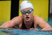 29 April 2016; Mona McSharry, Marlins SC, following the Women's 100m Breaststroke Heat 5. Irish Open Long Course Swimming Championships, National Aquatic Centre, National Sports Campus, Abbotstown, Dublin. Picture credit: Sam Barnes / SPORTSFILE
