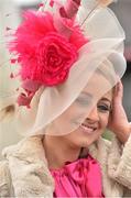 28 April 2016; Grace Sheridan from Monaghan at the races. Punchestown, Co. Kildare. Picture credit: Cody Glenn / SPORTSFILE
