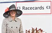 28 April 2016; Susan Braithwaite, from Athy, Co. Kildare, at the races. Punchestown, Co. Kildare. Picture credit: Cody Glenn / SPORTSFILE