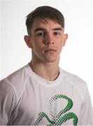 27 April 2016; Boxer Michael Conlan poses for a portrait after a press conference to celebrate 100 Days out from the Rio Olympic Games. Conrad Hotel, Dublin. Picture credit: Brendan Moran / SPORTSFILE