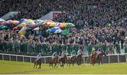 29 April 2016; A general view of runners and riders in the KFM Hunters Steeplechase for Bishopscourt Cup. Punchestown, Co. Kildare. Picture credit: Cody Glenn / SPORTSFILE