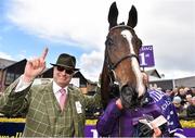 29 April 2016; Owner Rich Ricci with Vroum Vroum Mag after the BETDAQ Punchestown Champion Hurdle. Punchestown, Co. Kildare. Picture credit: Cody Glenn / SPORTSFILE