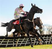 29 April 2016; Koshari, with Paul Townend up, jumps the last hurdle on their way to winning the Star Best For Racing Coverage Novice Hurdle. Punchestown, Co. Kildare. Picture credit: Seb Daly / SPORTSFILE