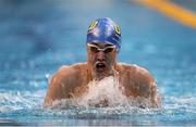 29 April 2016; Darragh Greene, UCD SC, competing in the Men's 100m Breaststroke Semi-Final. Irish Open Long Course Swimming Championships, National Aquatic Centre, National Sports Campus, Abbotstown, Dublin. Picture credit: Sam Barnes / SPORTSFILE