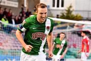 29 April 2016; Karl Sheppard, Cork City, celebrates after scoring his side's first goal. SSE Airtricity League Premier Division, Cork City v St Patrick's Athletic. Turners Cross, Cork. Picture credit: David Maher / SPORTSFILE