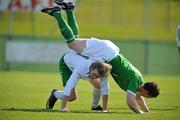 21 May 2010; Kevin Foley, Republic of Ireland, in action against Mick Keogh, Republic of Ireland Amateurs. Challenge Game, Republic of Ireland v Republic of Ireland Amateurs, Gannon Park, Malahide, Dublin. Picture credit: David Maher / SPORTSFILE