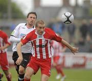 21 May 2010; Alan Keane, Sligo Rovers, in action against Ross Gaynor, Dundalk. Airtricity League Premier Division, Dundalk v Sligo Rovers, Oriel Park, Dundalk, Co. Louth. Picture credit: Oliver McVeigh / SPORTSFILE