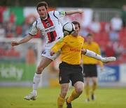 21 May 2010; Dave Mulcahy, St Patrick's Athletic, in action against Killian Brennan, Bohemians. Airtricity League Premier Division, St Patrick's Athletic v Bohemians, Richmond Park, Inchicore, Dublin. Picture credit: David Maher / SPORTSFILE