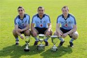 15 May 2010; James McCarthy, Ted Furman and Dean Rock, Dublin. Dublin U21 team, Parnell Park, Dublin. Picture credit: Ray McManus / SPORTSFILE
