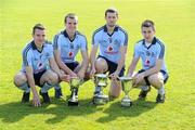 15 May 2010; Dublin players, from left, Sean McGuinness, Gavin McIntyre, Cian Mullins and Alan McCarrick. Dublin U21 team, Parnell Park, Dublin. Picture credit: Ray McManus / SPORTSFILE