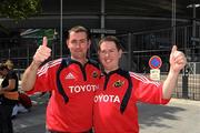 22 May 2010; Munster supporters David and Paul Burke, from Tipperary Town, at the Heineken Cup Final. Toulouse v Biarritz, Stade de France, Saint Denis, Paris, France. Picture credit: Ray McManus / SPORTSFILE