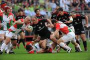 22 May 2010; Willian Servat, Toulouse, bursts through the Biarritz defence. Heineken Cup Final, Toulouse v Biarritz, Stade de France, Saint Denis, Paris, France. Picture credit: Ray McManus / SPORTSFILE