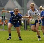 22 May 2010; Julie-Ann Russell, Connacht, in action against Geraldine O'Flynn, Munster. Ladies Football Interprovincial Championships - Shield Final, Munster v Connacht, Kinnegad GAA Club, Co. Westmeath. Picture credit: Ray Lohan / SPORTSFILE