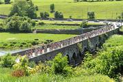 23 May 2010; A general view of the riders crossing a bridge on the appraoch to Slane, Co. Meath. FBD Insurance Ras, Stage 1, Dunboyne – Dundalk. Picture credit: Stephen McCarthy / SPORTSFILE