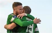 29 April 2016; Karl Sheppard, Cork City, celebrates after scoring his side's first goal with teammate Kevin O'Connor. SSE Airtricity League Premier Division, Cork City v St Patrick's Athletic. Turners Cross, Cork.  Picture credit: David Maher / SPORTSFILE