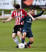 29 April 2016; Conor McDermott, Derry City, in action against Liam Martin, Sligo Rovers. SSE Airtricity League Premier Division, Derry City v Sligo Rovers. Brandywell Stadium, Derry.  Picture credit: Oliver McVeigh / SPORTSFILE
