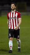 29 April 2016; A dejected Ryan McBride, Derry City, after the game . SSE Airtricity League Premier Division, Derry City v Sligo Rovers. Brandywell Stadium, Derry.  Picture credit: Oliver McVeigh / SPORTSFILE