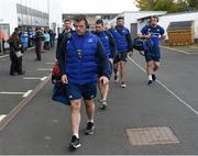 30 April 2016; Mike Ross, Leinster, arrives ahead of the game. Guinness PRO12, Round 21, Ulster v Leinster. Kingspan Stadium, Ravenhill Park, Belfast, Co. Antrim. Picture credit: Stephen McCarthy / SPORTSFILE