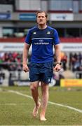 30 April 2016; Leinster's Jamie Heaslip walks the pitch ahead of the game. Guinness PRO12, Round 21, Ulster v Leinster. Kingspan Stadium, Ravenhill Park, Belfast, Co. Antrim. Picture credit: Stephen McCarthy / SPORTSFILE