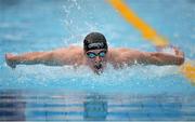 30 April 2016; Conor Brines, Larne, competing in the Men's 100m butterfly preliminary event. Irish Open Long Course Swimming Championships, National Aquatic Centre, National Sports Campus, Abbotstown, Dublin. Picture credit: Cody Glenn / SPORTSFILE