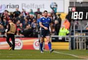 30 April 2016; Rob Kearney, Leinster, after receiving a yellow card. Guinness PRO12, Round 21, Ulster v Leinster. Kingspan Stadium, Ravenhill Park, Belfast, Co. Antrim. Picture credit: Stephen McCarthy / SPORTSFILE
