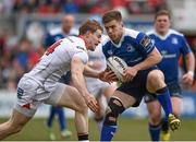30 April 2016; Luke McGrath, Leinster, is tackled by Andrew Trimble, Ulster. Guinness PRO12, Round 21, Ulster v Leinster, Kingspan Stadium, Ravenhill Park, Belfast, Co. Antrim. Picture credit: Oliver McVeigh / SPORTSFILE