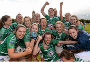 30 April 2016; Limerick players celebrate after the game. Lidl Ladies Football National League Division 4 Final, Antrim v Limerick, Clane, Co. Kildare. Picture credit: Matt Browne / SPORTSFILE