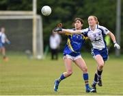 30 April 2016; Grainne Kenneally, Waterford, in action against Sheelagh Carew, Tipperary. Lidl Ladies Football National League Division 3 Final, Tipperary v Waterford, Clane, Co. Kildare. Picture credit: Matt Browne / SPORTSFILE