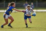 30 April 2016; Aileen Wall, Waterford, in action against Lorraine O'Shea, Tipperary. Lidl Ladies Football National League Division 3 Final, Tipperary v Waterford, Clane, Co. Kildare. Picture credit: Matt Browne / SPORTSFILE
