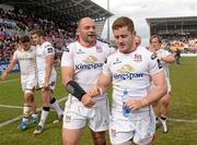 30 April 2016; Rory Best and Paddy Jackson, Ulster, celebrating after the game. Guinness PRO12, Round 21, Ulster v Leinster, Kingspan Stadium, Ravenhill Park, Belfast, Co. Antrim. Picture credit: Oliver McVeigh / SPORTSFILE