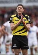 30 April 2016; Referee George Clancy. Guinness PRO12, Round 21, Ulster v Leinster, Kingspan Stadium, Ravenhill Park, Belfast, Co. Antrim. Picture credit: Oliver McVeigh / SPORTSFILE