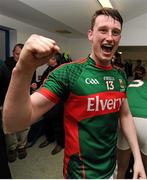30 April 2016; Goal scorer Liam Irwin, Mayo, celebrates following his team's victory. EirGrid GAA Football Under 21 All-Ireland Championship Final, Cork v Mayo, Cusack Park, Ennis, Co. Clare. Picture credit: Seb Daly / SPORTSFILE